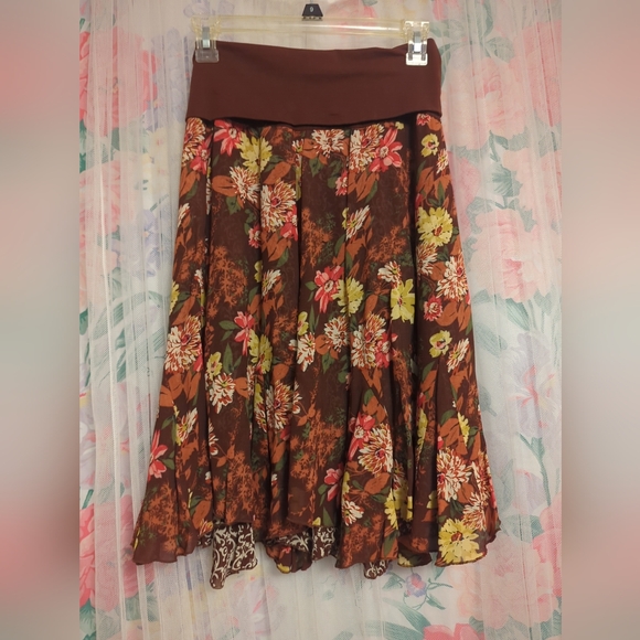 CAbi Dresses & Skirts - 80's Vintage Cabi Reversible Skirt/Dress Fall Colors, Size S